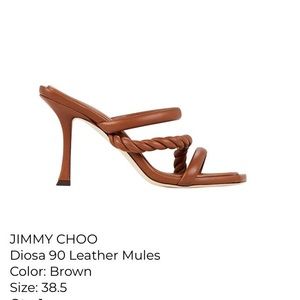 Jimmy choo Diosa 90 leather Mules